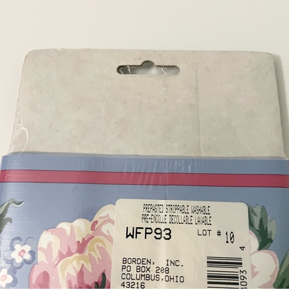 Lot of 5 Lady Pepperell Peony Wallpaper Border Borden Home Wall Covering 15 Feet - Picture 10 of 12